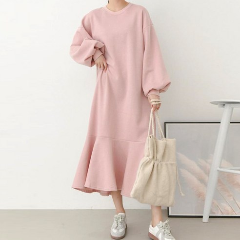 보리맘 기모 윈프릴 임산부 원피스 R697