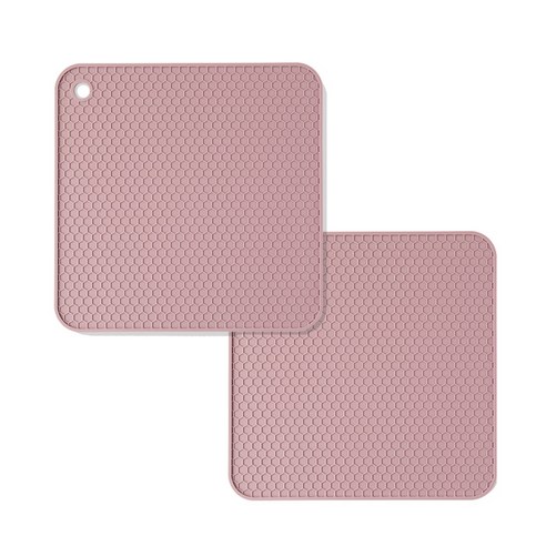 실리콘 인덕션 보호매트 S, 핑크, 2개