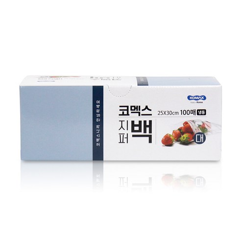 코멕스 위생지퍼백 냉동용 대, 1개