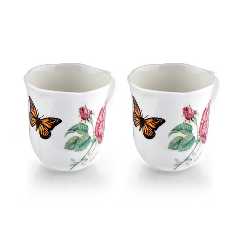 레녹스 버터플라이 메도우 830966 MUG 8.5 x 9.2 cm, MONARCH, 2개