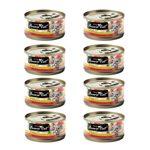 퍼시캣 프리미엄 캣캔 참치 + 닭간 포뮬라, 80g, 8개