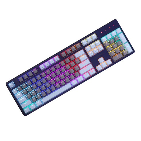 마이크로닉스 MANIC X50 4세대 광축 PBT 게이밍 키보드, MANIC X50 Gaming Keyboard, 네이비 스카이블루