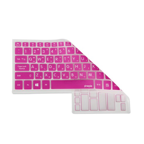 파인피아 삼성 NT750XBE-X59용 문자인쇄키스킨 A타입, 핑크, 1개