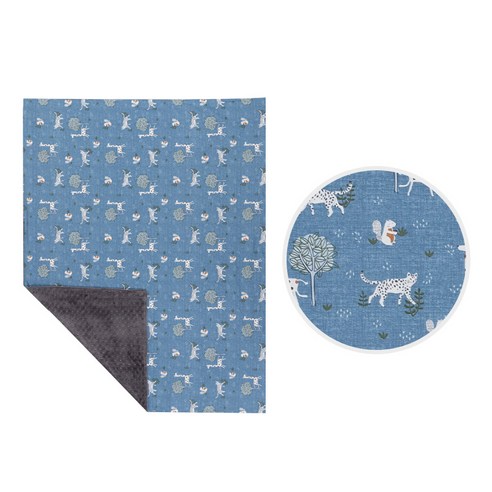 jellypop 코지블랭킷 Super Large, Blue Safari