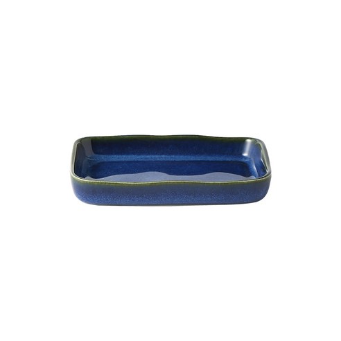 까사무띠 쎄나 직사각 접시 10cm, 블루