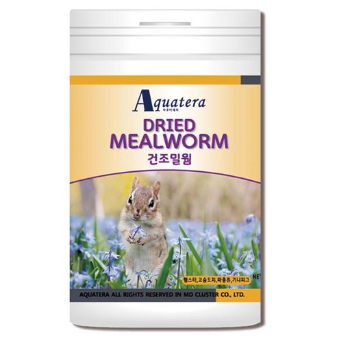 아쿠아테라 건조밀웜 고슴도치사료, 1000ml, 1개