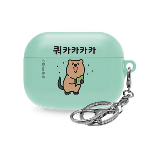 귀염뽀짝 에어팟 프로 이어폰 실리콘케이스, 03 쿼카카카카