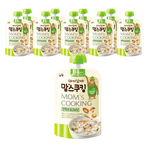 아이꼬야 맘스쿠킹 이유식 100g, 전복 + 표고버섯 혼합맛, 10개