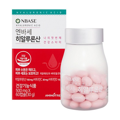 아미노트리 엔바세 히알루론산 건강기능식품, 60캡슐, 1개