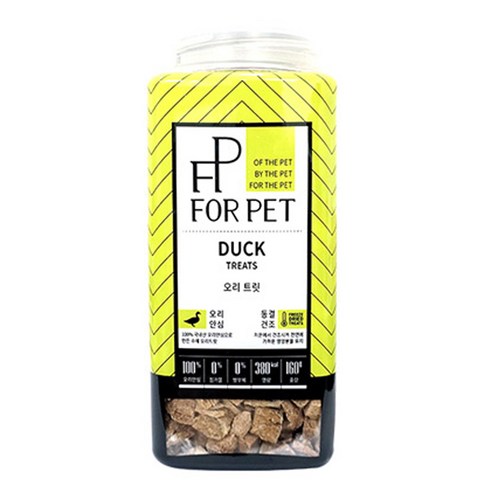포펫 강아지 동결 건조 간식 160g, 오리 트릿, 1개