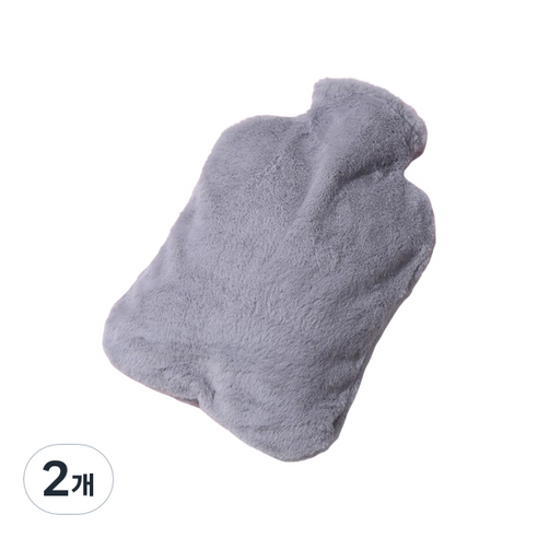 에이비엠코리아 보온 물주머니 그레이 1L, 2개