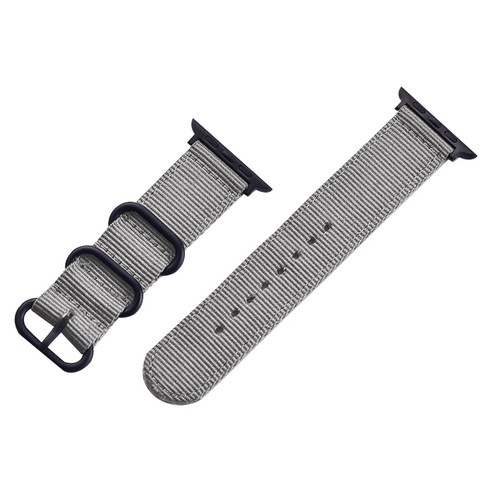 비쉐르 애플워치 3/4/5 패브릭 스포츠 밴드 (42/44mm 호환 가능), 그레이, 1개