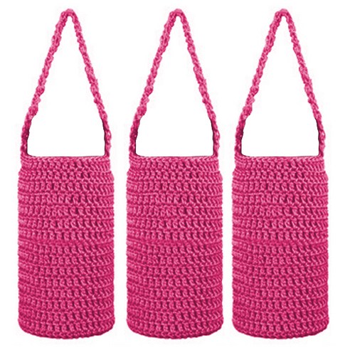 블럭마트 니트 보틀주머니 Large 700~1000ml, 핑크, 3개