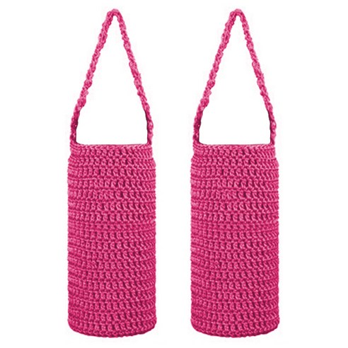 블럭마트 니트 보틀주머니 Medium 400~600ml, 핑크, 2개
