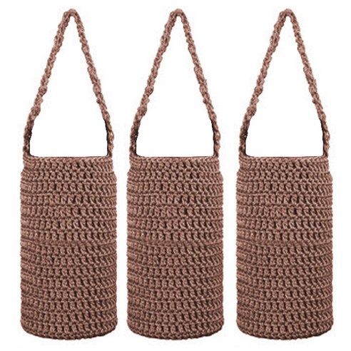 블럭마트 니트 보틀주머니 Large 700~1000ml, 브라운, 3개
