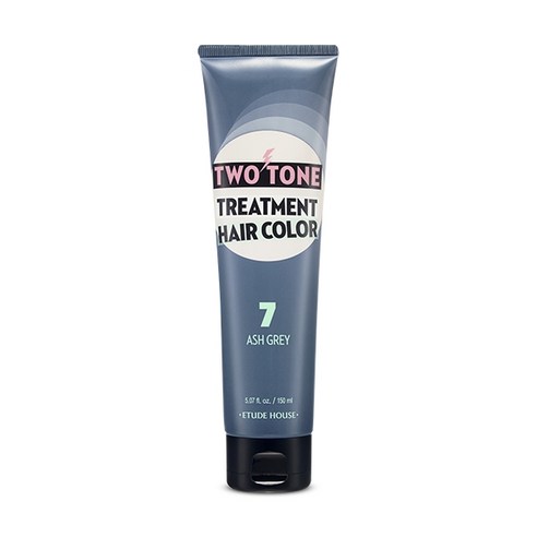 에뛰드하우스 투톤트리트먼트 헤어컬러 염모제 150ml, 7호 애쉬 그레이, 1개