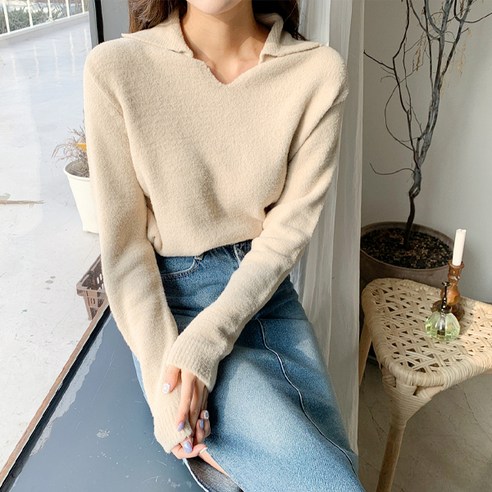 엔비룩 여성용 쇼콜라 카라니트