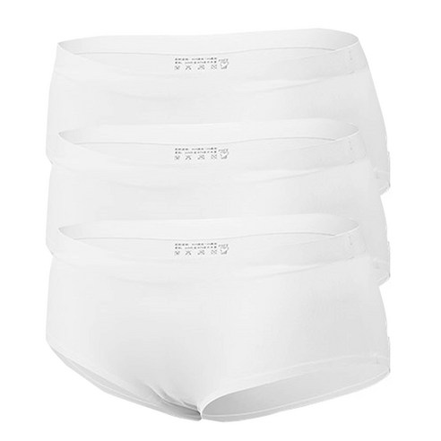 골든래빗 심리스 팬티 3p, 화이트