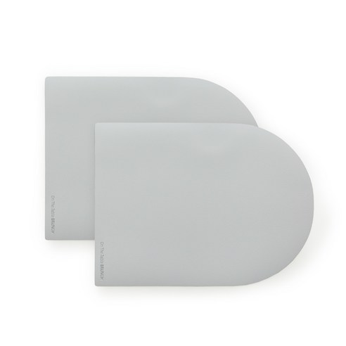 퍼니메이드 가죽 테이블매트 브런치 2p, 라이트그레이, 35 x 26 cm