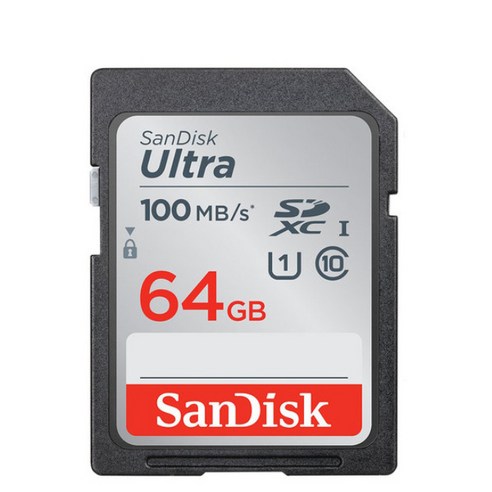 샌디스크 울트라 SDXC SD 카드 64GB/DUNR, 64GB, 1개