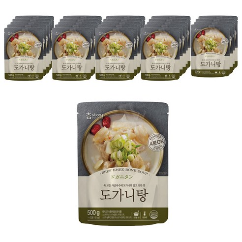 참스토리 도가니탕, 500g, 25개