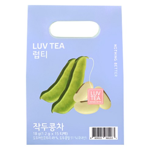 럽티 작두콩차 티백 1.2g 15개입 1개 낫띵베럴 럽티 작두콩차 티백 1.2g 15개입 1개 낫띵베럴
