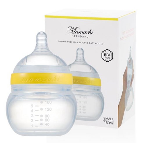 마마치 스탠다드 젖병 Small 160ml, 1단계, 옐로우