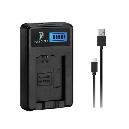 퓨어클리어 니콘 EN-EL5 배터리 LCD 싱글 USB 호환충전기