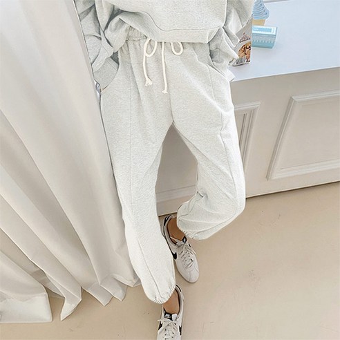 여성용 조이 데일리 허리 밴딩 조거팬츠 LS8138BT1L