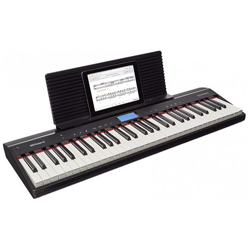 롤랜드 GO PIANO 전자 키보드, GO-61P, 블랙, 1개