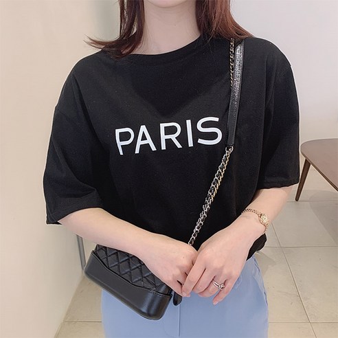 오키진 여성용 베이직 반팔 티셔츠