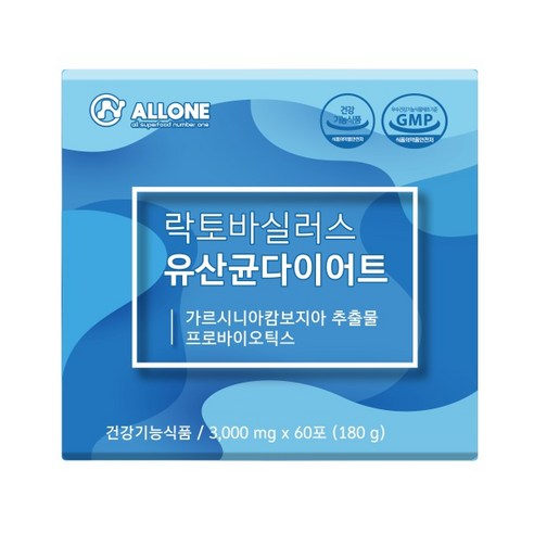 올원 락토바실러스 유산균다이어트 건강기능식품, 3g, 60개