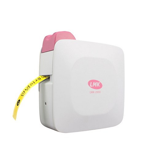 로드메일코리아 휴대용 무선 라벨프린터 핑크, LMK-2000PK, 1개
