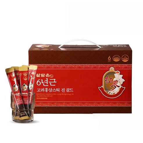 삶담은홍삼 6년근 고려홍삼 스틱진골드, 12g, 120개