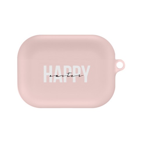 구스페리 레터링 디자인 에어팟 프로 케이스, HAPPY