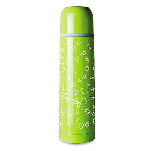 벅703 스텐레스 보온보냉병 500ml, 그린알파벳