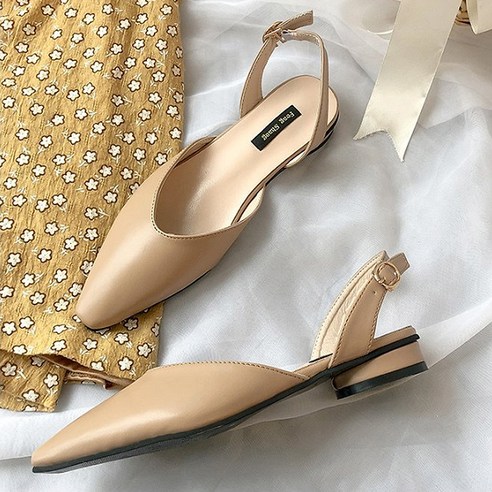 콩 K SHOES 카르마 섹슈얼 플랫 슬링백 슈즈