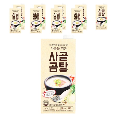 서강 가족을 위한 사골곰탕, 1000ml, 10개
