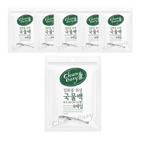 유하우스 위생 국물백 소형, 소(S), 8개입, 6개