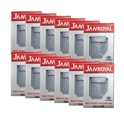 JANROYAL 전문가용 플래밍 트럼프카드 12p, 혼합색상, 1개