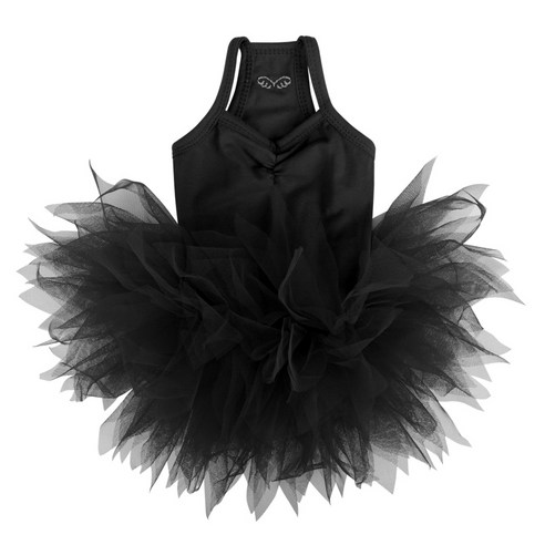 퍼피엔젤 플라워 튜튜 드레스 PA-DR218, 999 BLACK