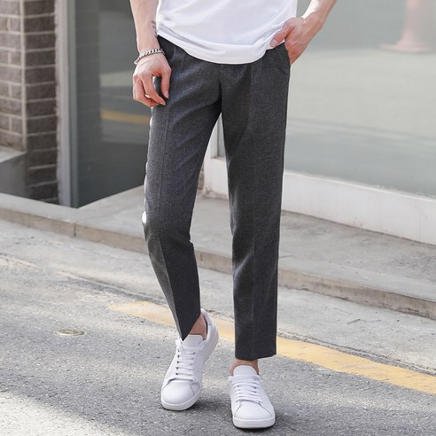 타운클로 남성용 시원한 9부 쿨 슬랙스