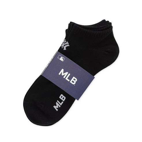 MLB 남성용 바닥로고 스니커즈 양말 3족 세트