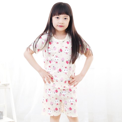 캐릭토피아 아동용 베리캣 5부 상하 실내복