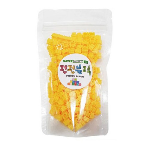 펀펀블럭 리필용 나노블록, M-6 노랑, 1개