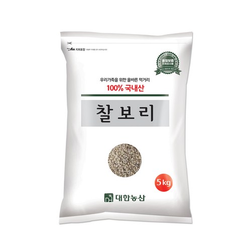 대한농산 찰보리 잡곡, 5kg, 1개
