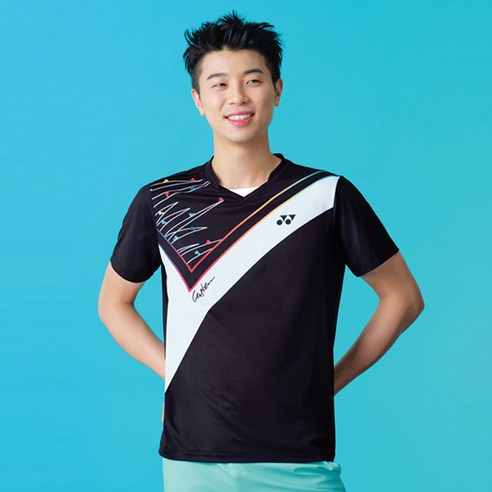 요넥스 남성용 라운드 반팔 티셔츠 201TS037M