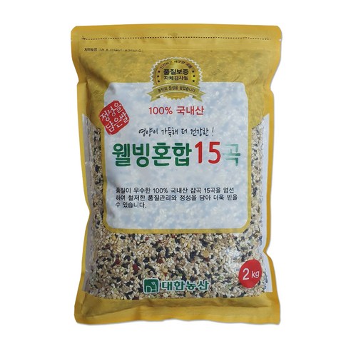 대한농산 웰빙혼합 15곡, 2kg, 3개 잡곡 Best Top5