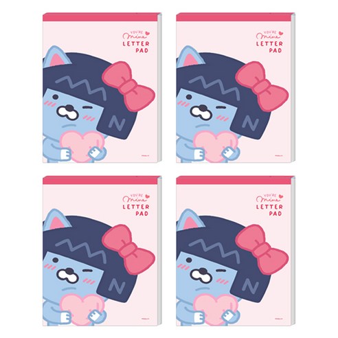 카카오 리틀프렌즈 패드 편지지, 리틀네오, 4개