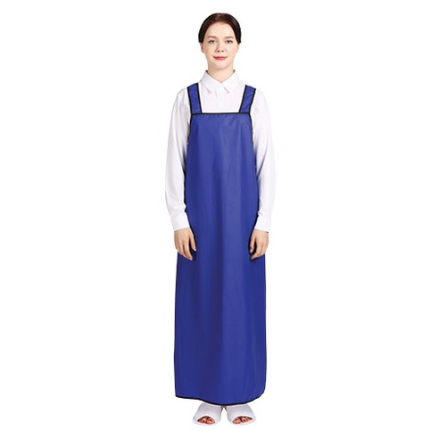 웰프런 우레탄 방수앞치마 검정파이핑 대, 무광네이비, 1개